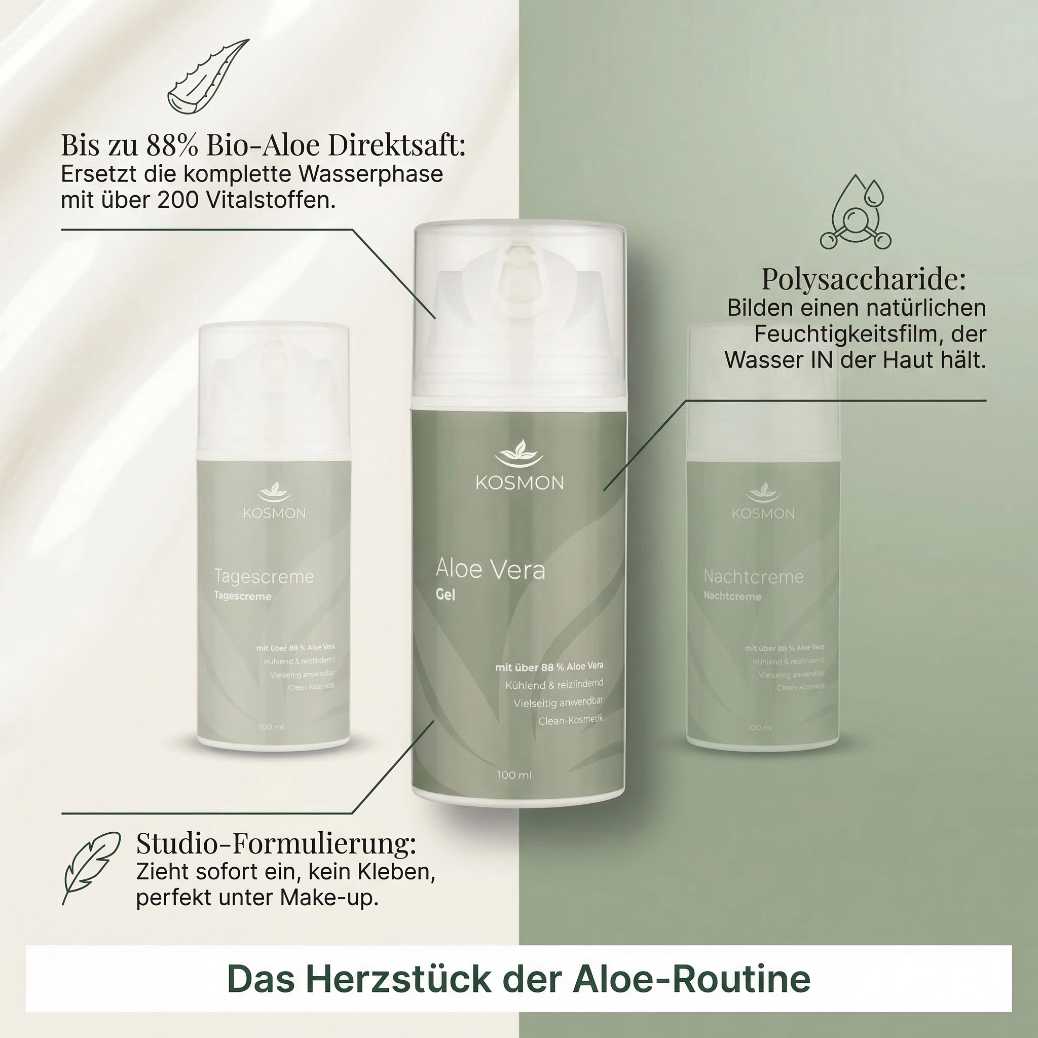 KOSMON Aloe Vera Pflege-Set — Ansicht 4