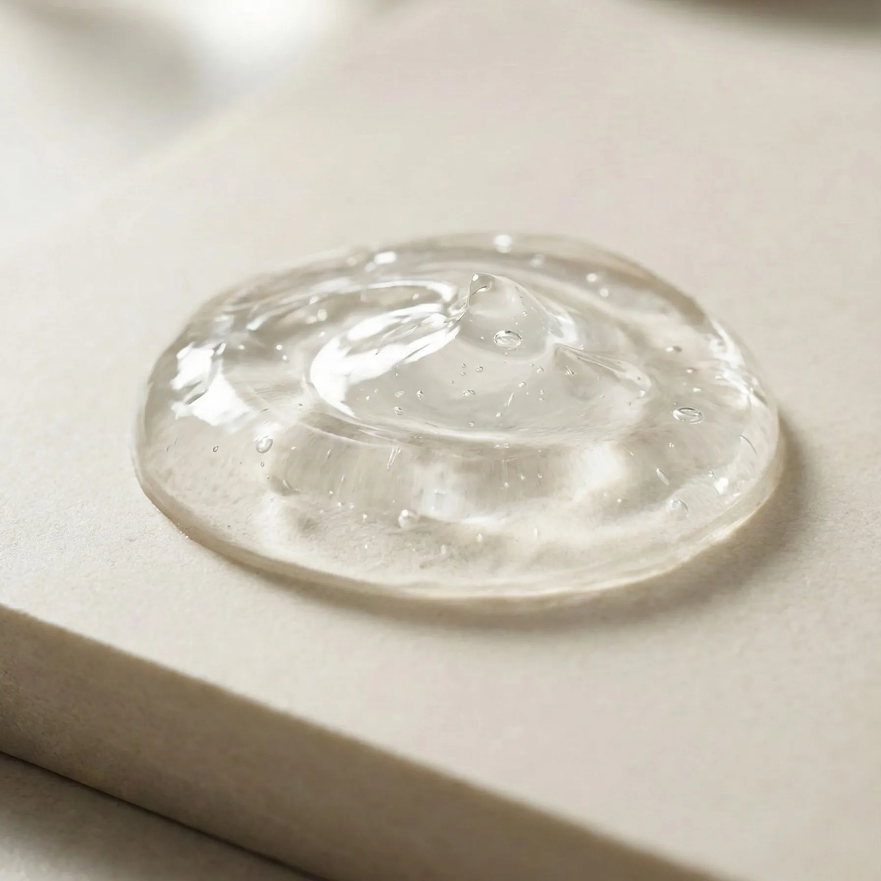 Aloe Gel Textur — kristallklar & federleicht