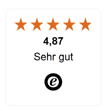 TrustedShops - 4,87 Sehr gut